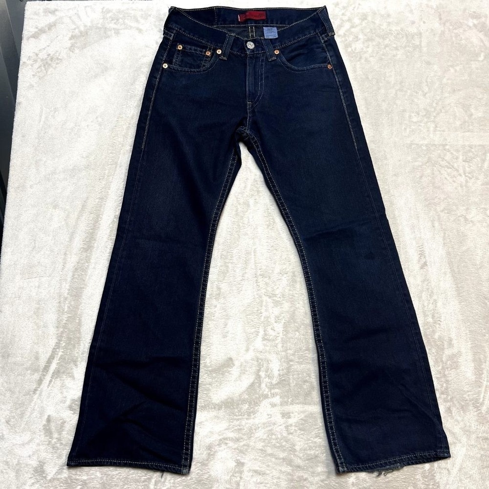 Levi's Type 1 True Boot Cut Jeans Dark Wash W30 L30 Mens Vintage Indigo